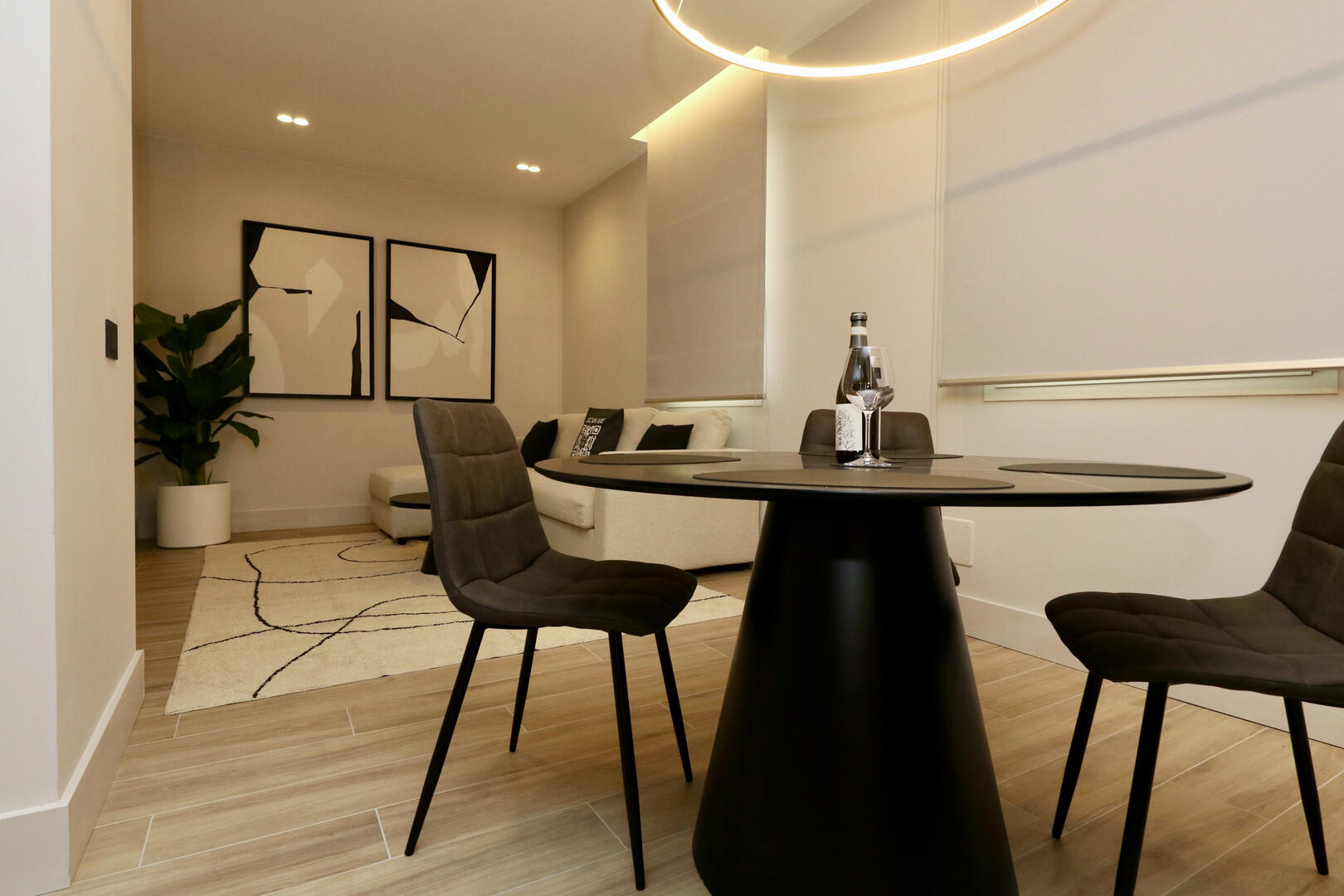 Dining table for up to four people